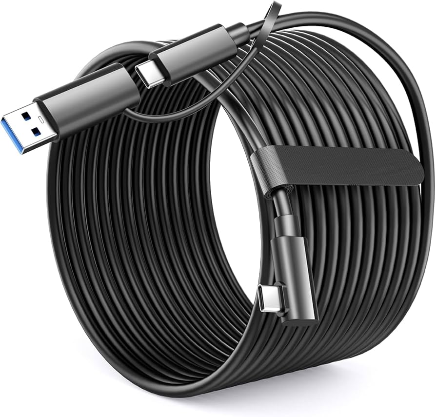 XZXWZX Link Cable 16 FT Compatible with Meta/Quest 3/Quest 2